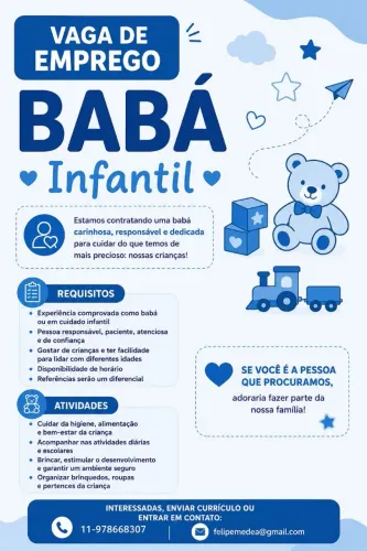 Emprego Babá Infantil