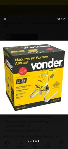 Máquina de pintura Airless Vonder Mpa1010 1.3hp