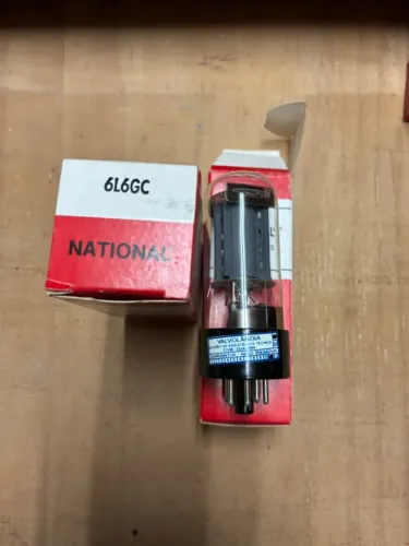 Valvula 6CA7 e 6L6GCa National - Novo, lote antigo.