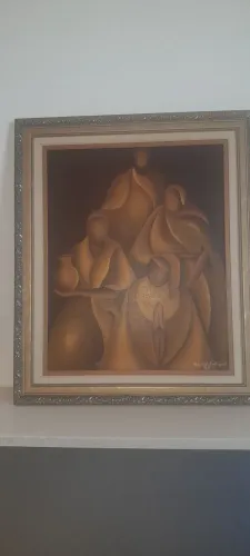 Quadro Justiça e Direito - com moldura clássica em madeira trabalhada