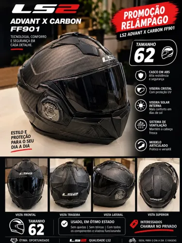Capacete LS2 Carbon X Advant