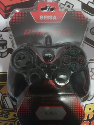 Controle de Joystick Seisa SJ 905 PS3 Preto novo lacrado faço Olx pay