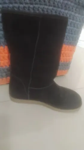 Bota nobuck solado borracha