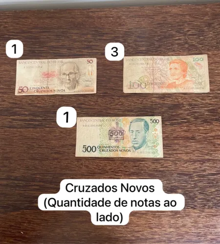 Notas Cédulas antigas: Cruzados, Cruzados novos Cruzeiros