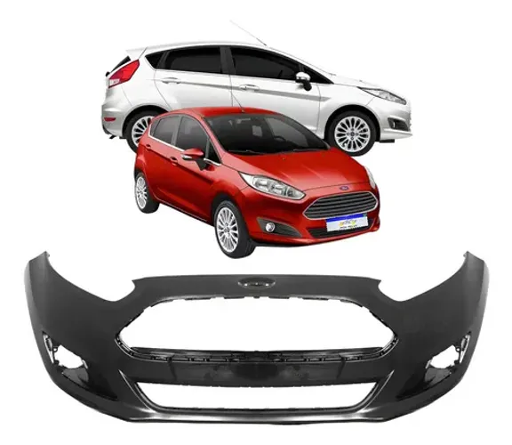 Parachoque Dianteiro Ford New Fiesta Hatch 2014 2015 2016 17 Preto