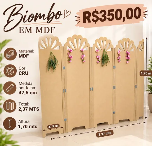 Biombo ou Divisória de Ambiente 