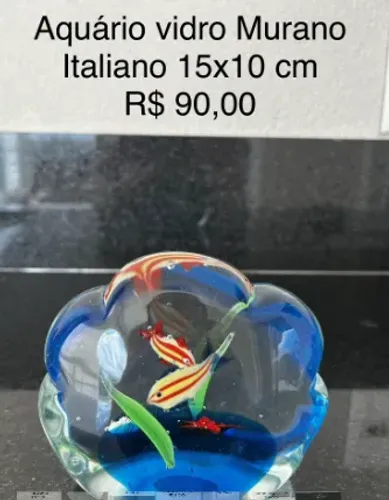 Aquario em vidro Murano