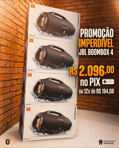 (Menor valor ja anunciado) JBL BOMBOX 4 LACRADO. 12 MESES GARANTIA