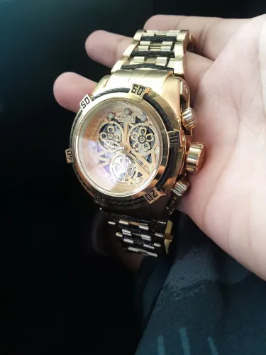 Relógio invicta skeleton primeira linha Premium 