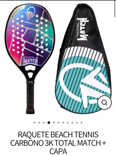 Raquete Beach Tennis - Total Match + Overgrip