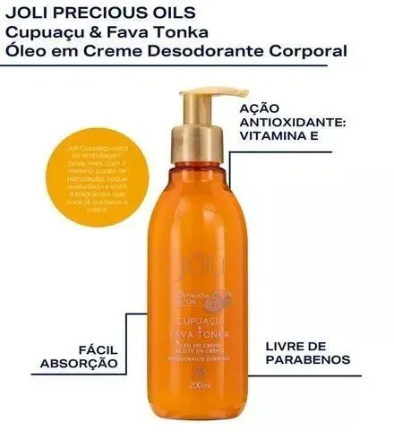 Óleo em creme cupuaçu e fava tonka