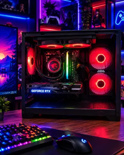 PC GAMER RYZEN 7 5700X + RTX 4060 8GB | SSD NVMe 1TB | AORUS B550