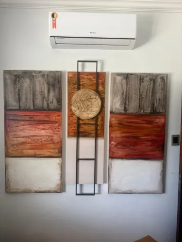 Jogo de quadros com lindo design elegância e estilo