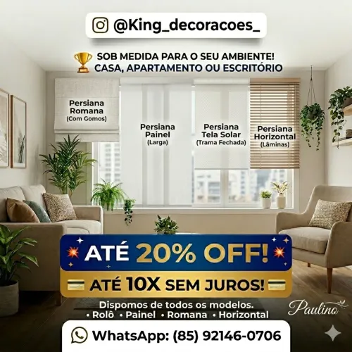 Persianas sob medida
