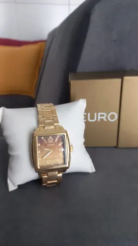 Relógio feminino da marca EURO! Novo na caixa