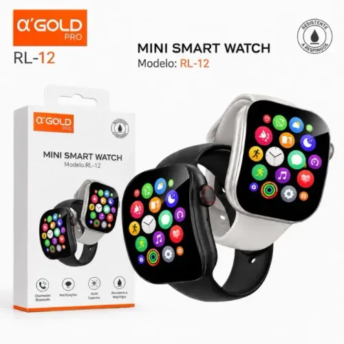 Relogio Smart Watch Mini Tela Curva A'Gold Pro RL-12