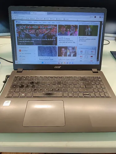 Notebook Acer Aspire A315-56 I3 10a geração 8Gb RAM DDR4 SSD 256Gb