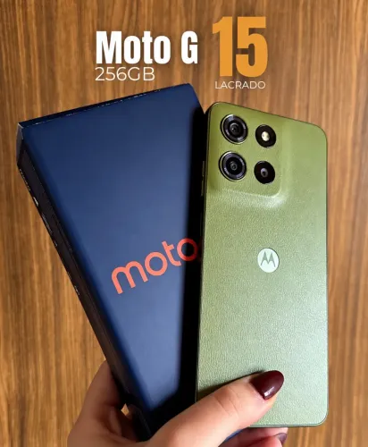 Motorola G15 12/256gb lacrado 1 ano de garantia