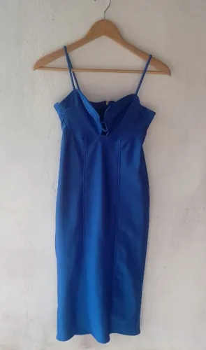 Vestido tubinho azul Royal Zen closet
