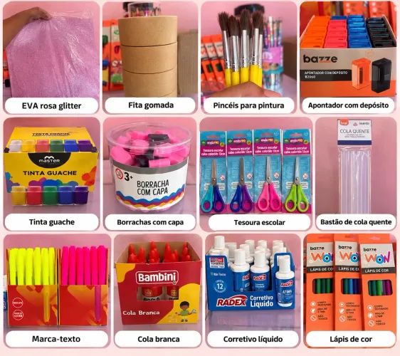 Produtos de papelaria
