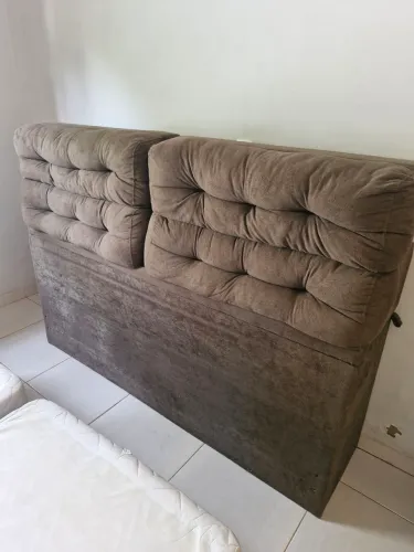 Cabeceira cama com baú 