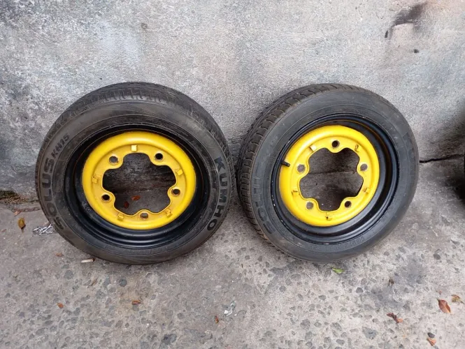Jogo de rodas Fusca 5 furos 