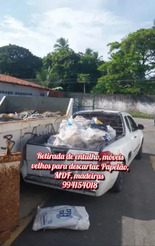 Retirada de entulho/resto de obra ensacado 