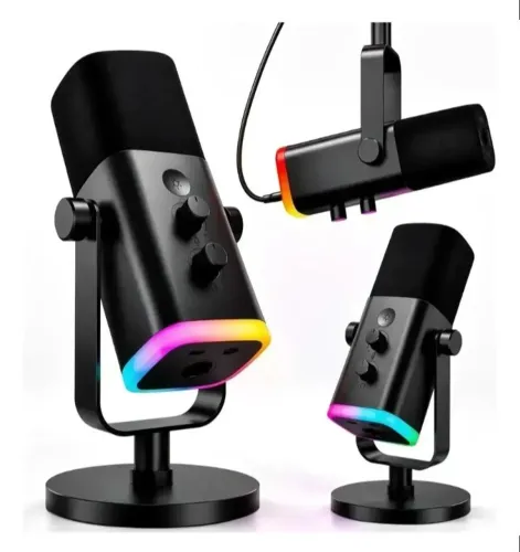 Microfone Fifine Usb/xlr Am8 Dinâmico Cardioide cor preto