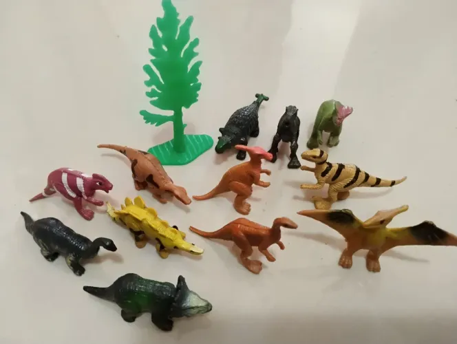 Kit 12 Mini Dinossauros