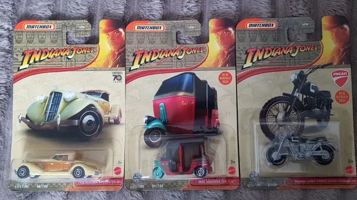 Hot wheels/Matchbox Indiana Jones o filme Trio top