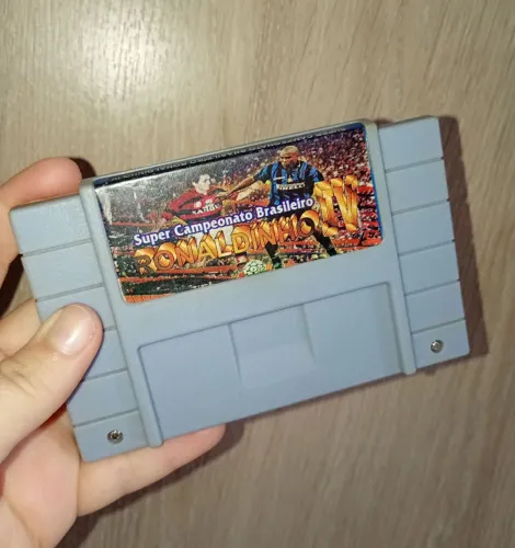 Cartucho Ronaldinho IV Campeonato Brasileiro para SNES