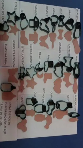 Kit completo de chaveiro 23 faca 