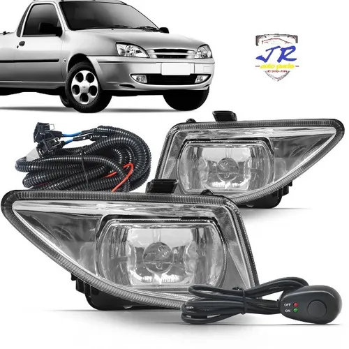 Kit Farol de Milha Courier 2000 2001 2002 2003n2004 2005 2006 2007 2008 2009 2010 Auxiliar