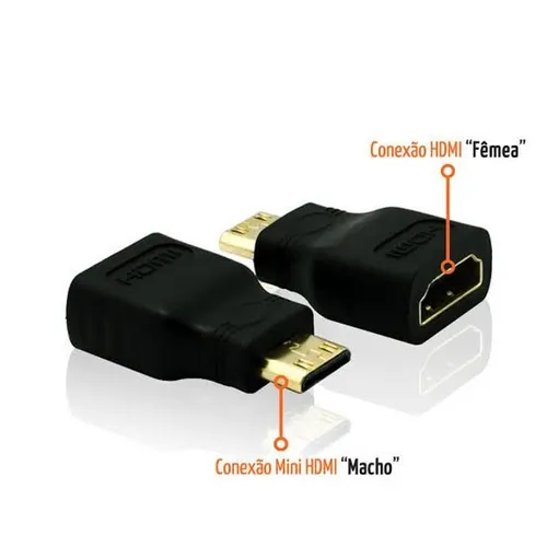 Adaptador HDMI Para HDMI Mini (NOVO)