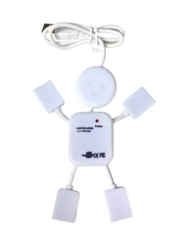 Hub 4 Portas USB Formato Boneco