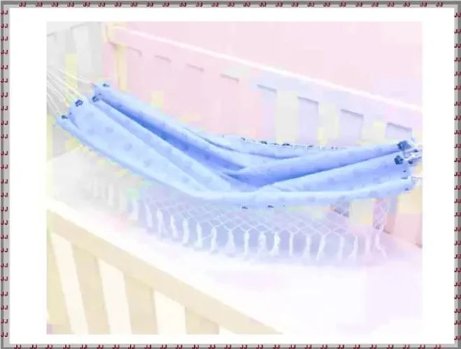 Rede de berço para bebê - excelente - rosa princesa ou azul