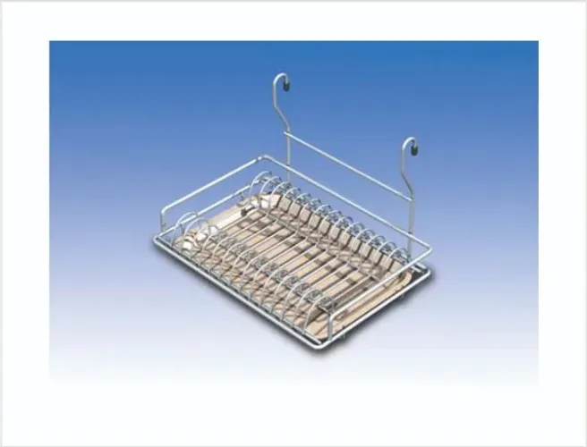 Escorredor Pratos e Talheres Aço Inox Reforçado Bancada ou Parede