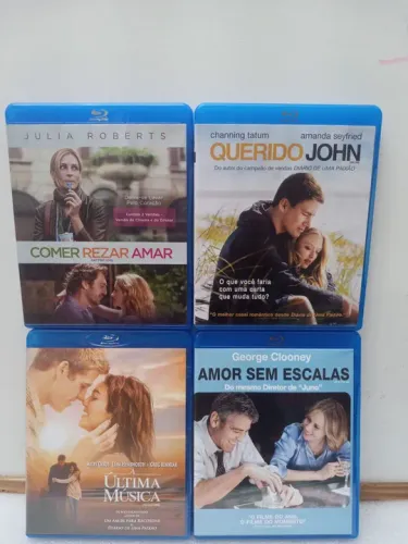 Blu-ray Comer Rezar Amar, Querido John, Amor Sem Escalas e A Última Música
