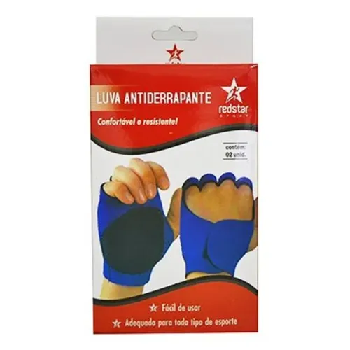 Luva De Treino Antiderrapante Com 2 Peça Red Star 6047607