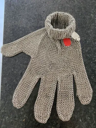 Luvas de segurança em malha de aço