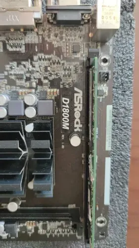 Kit Intel celeron placa asrock d1800m 7th 4gb ram ddr3 