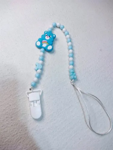 Prendedor de Chupeta Ursinho Azul