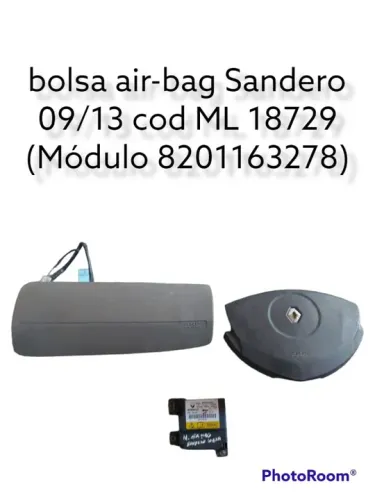 Bolsa airbag Renault Sandero 2009 2013