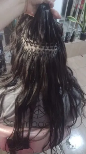 Aplicação  de mega hair aparti de 100 reais