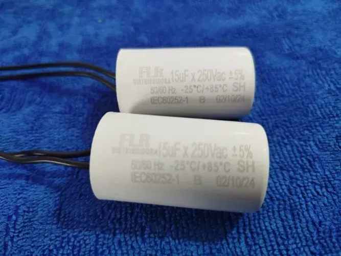 Capacitor 15uf FlR para motor de portão (Distribuidora JK Eletrônicos)