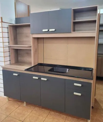 Armário de Cozinha Completo com Pia marmorite novo