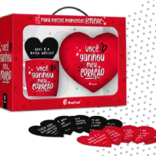 Kit Romântico Caneca e Coração - Presente Especial