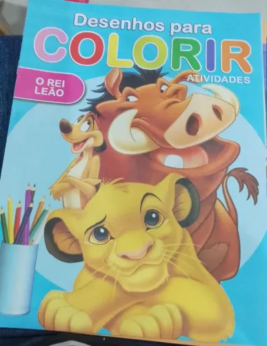 Livros de colorir O Rei Leão  e outros - Atividades e Desenhos