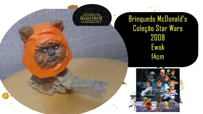 Brinquedo McDonald?s Coleção Star Wars 2008 Ewok