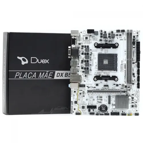 Placa Mãe AM4 B550 DDR4 c/ M.2 e 2 Slot Memória Duex - 1 Ano de Garantia - WZetta